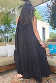 Gabriella Tie Shoulder Dress Black